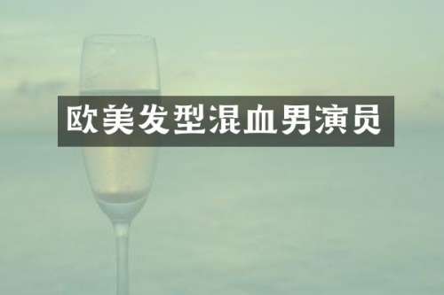 欧美发型混血男演员