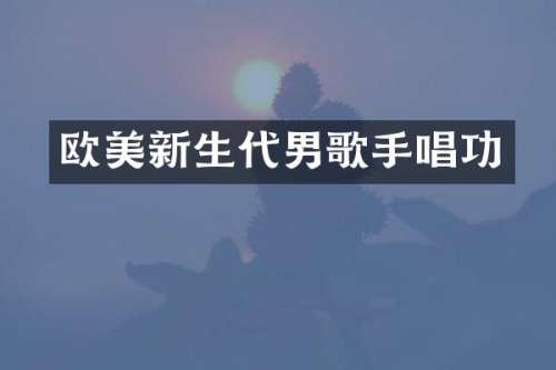 欧美新生代男歌手唱功