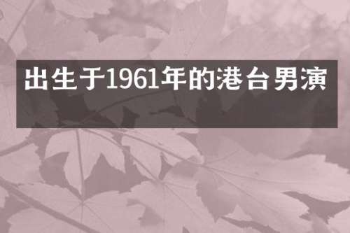 出生于1961年的港台男演员