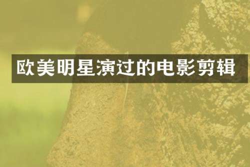 欧美明星演过的电影剪辑