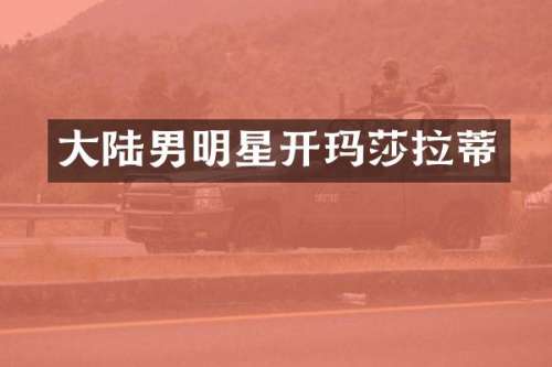大陆男明星开玛莎拉蒂