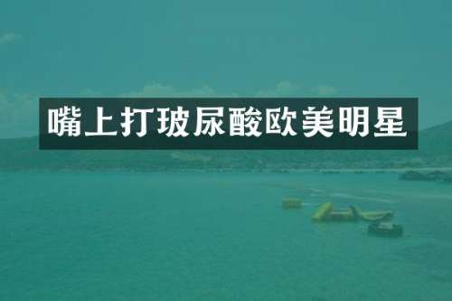 嘴上打欧美明星