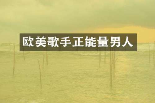 欧美歌手正能量男人