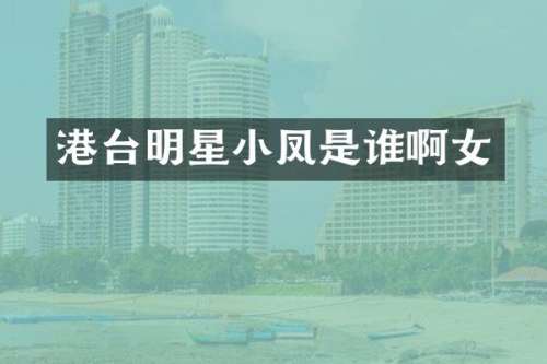 港台明星小凤是谁啊女