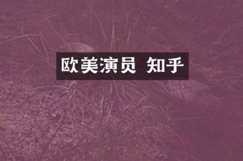 欧美演员 知乎