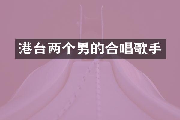 港台两个男的合唱歌手