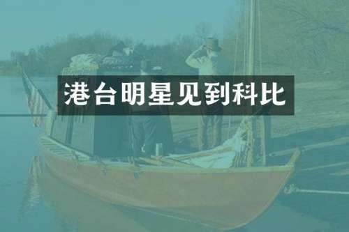 港台明星见到科比