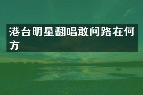 港台明星翻唱敢问路在何方