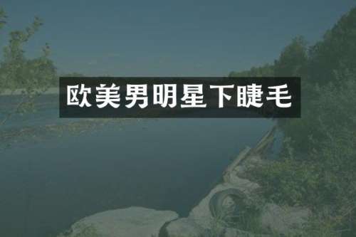 欧美男明星下睫毛