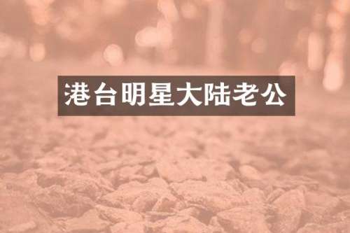港台明星大陆老公