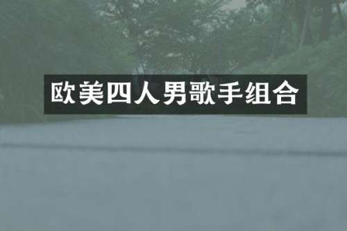 欧美四人男歌手组合