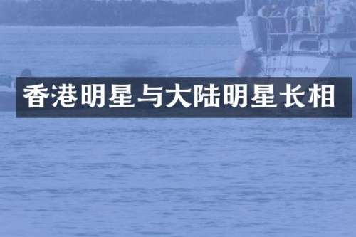 香港明星与大陆明星长相