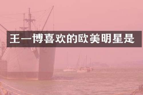 王一博喜欢的欧美明星是