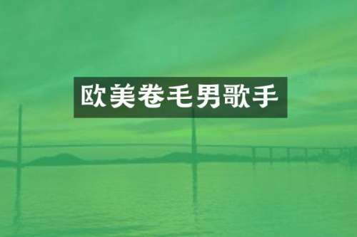 欧美卷毛男歌手
