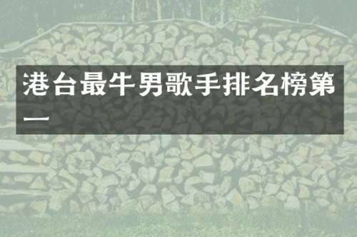 港台最牛男歌手排名榜第一