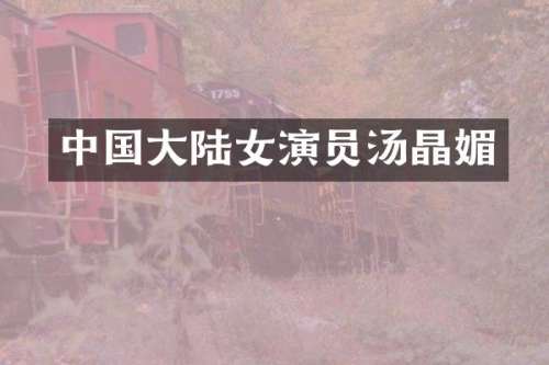 中国大陆女演员汤晶媚