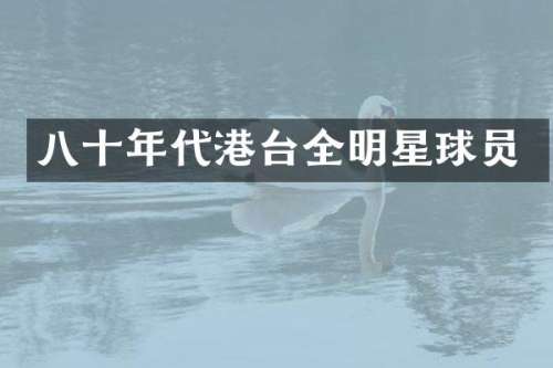 八十年代港台全明星球员