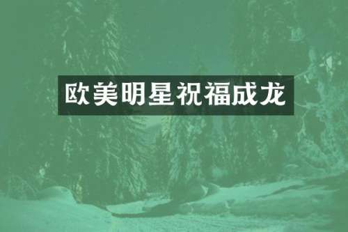 欧美明星祝福成龙