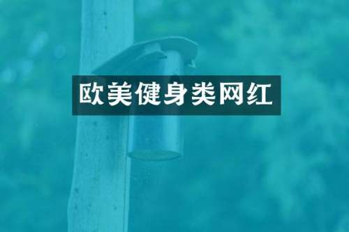 欧美健身类网红
