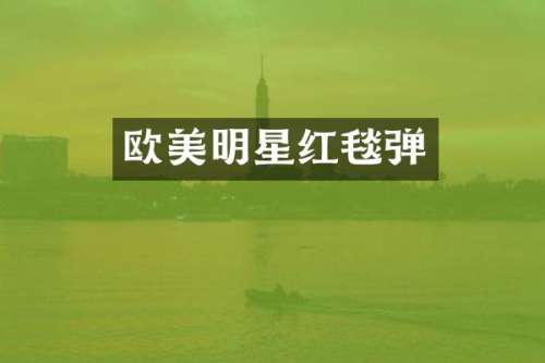 欧美明星红毯弹