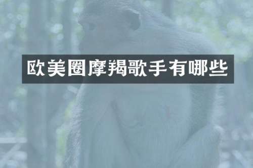 欧美圈摩羯歌手有哪些