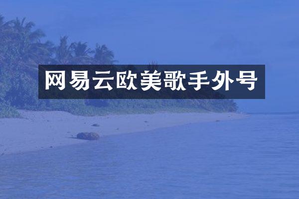 网易云欧美歌手外号