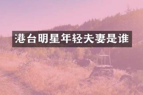 港台明星年轻夫妻是谁