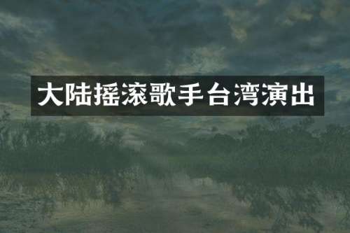 大陆摇滚歌手台湾演出