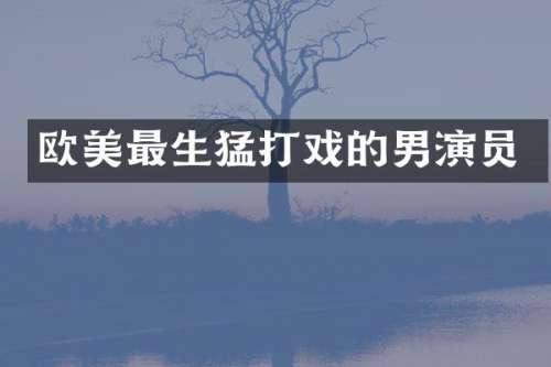 欧美最生猛打戏的男演员