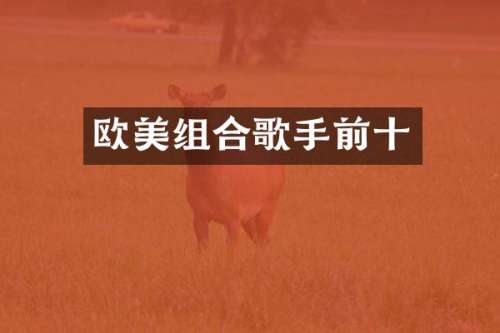 欧美组合歌手前十