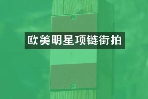 欧美明星项链街拍
