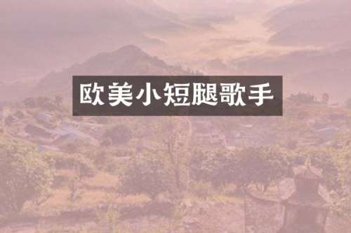 欧美小短腿歌手