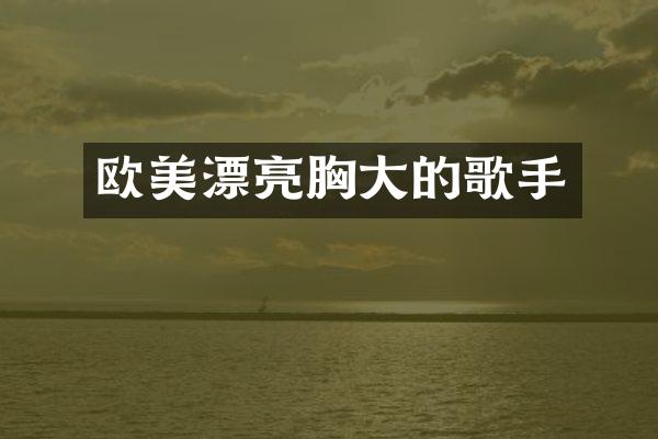 欧美漂亮大的歌手