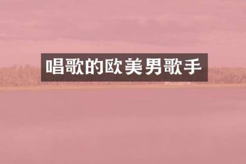 唱歌的欧美男歌手
