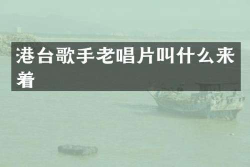 港台歌手老唱片叫什么来着
