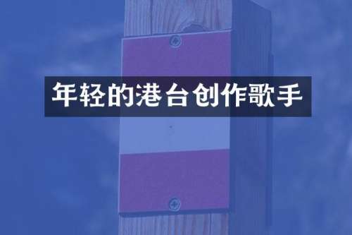 年轻的港台创作歌手