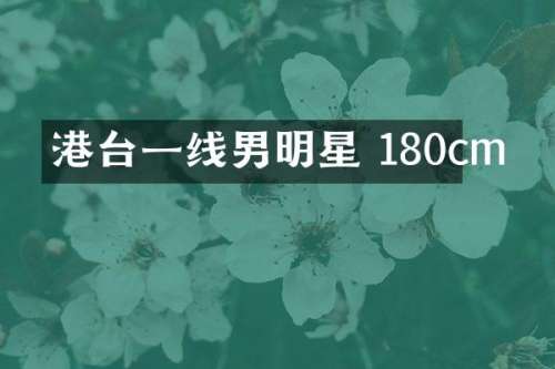 港台一线男明星 180cm