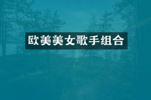 欧美歌手组合
