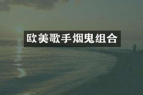 欧美歌手烟鬼组合