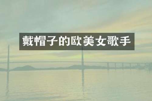 戴帽子的欧歌手