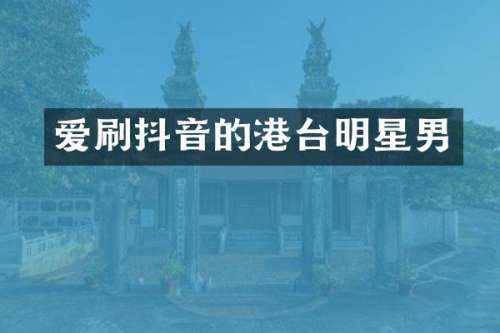 爱刷抖音的港台明星男