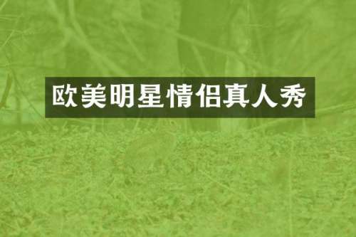 欧美明星情侣真人秀