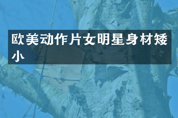 欧美动作片女明星身材矮小