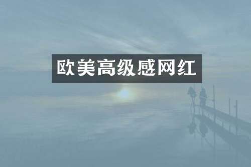 欧美高级感网红