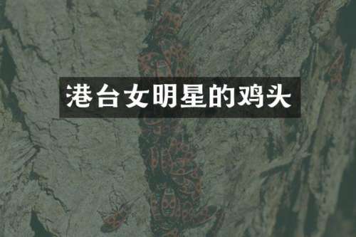 港台女明星的鸡头