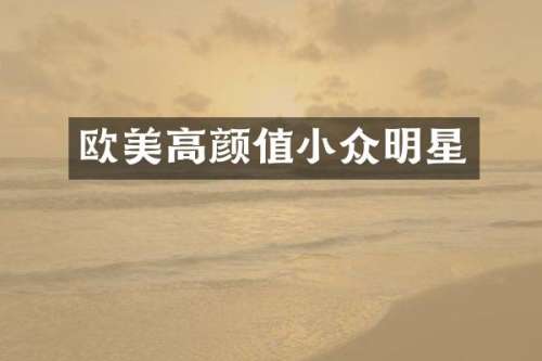 欧美高颜值小众明星