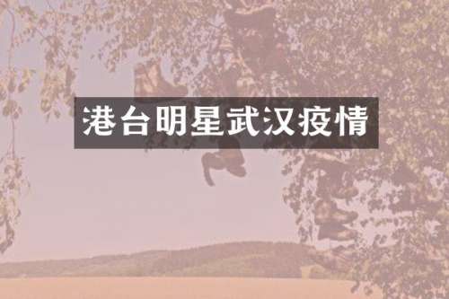港台明星武汉疫情