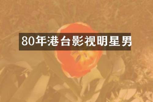 80年港台影视明星男
