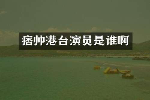 痞帅港台演员是谁啊
