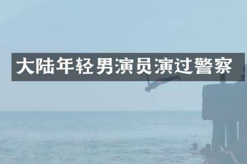 大陆年轻男演员演过警察